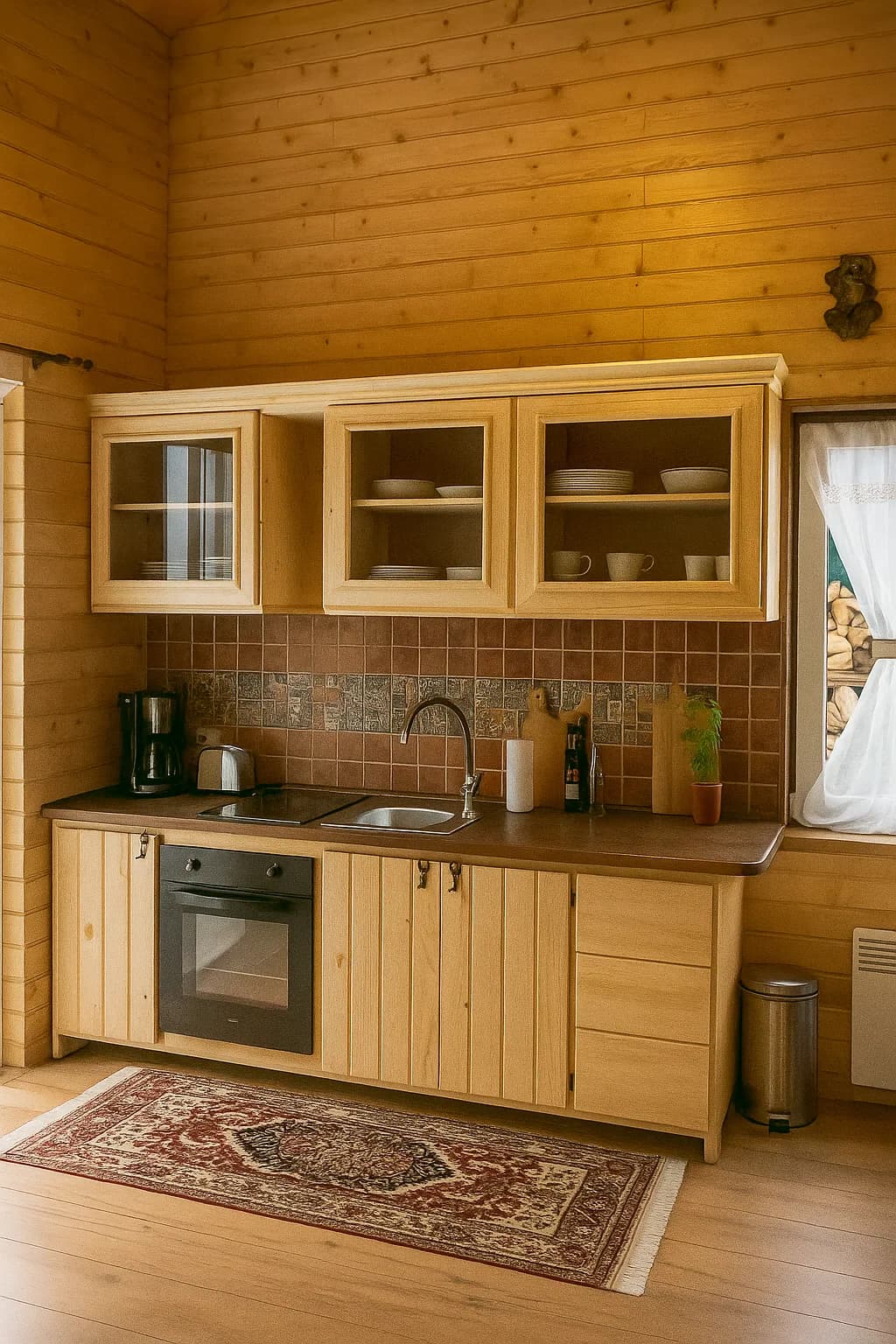 Bucatarie Rustica Eleganta Comandau - piesa realizata in atelier Artizan Lemn