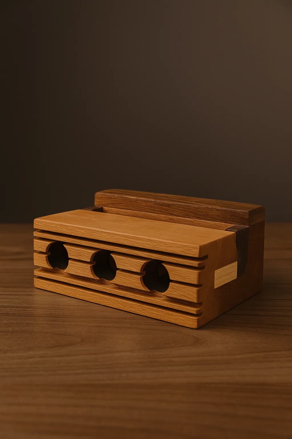 Cutie Lemn Eleganta - piesa realizata in atelier Artizan Lemn