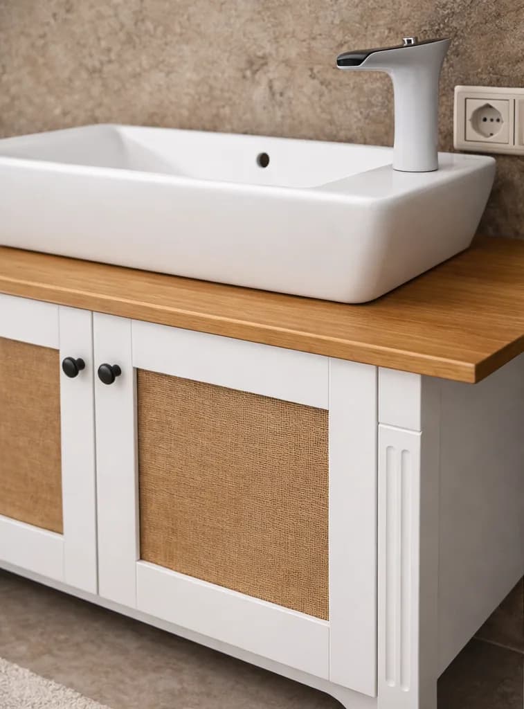 Dulap de Baie Daniela - piesa realizata in atelier Artizan Lemn