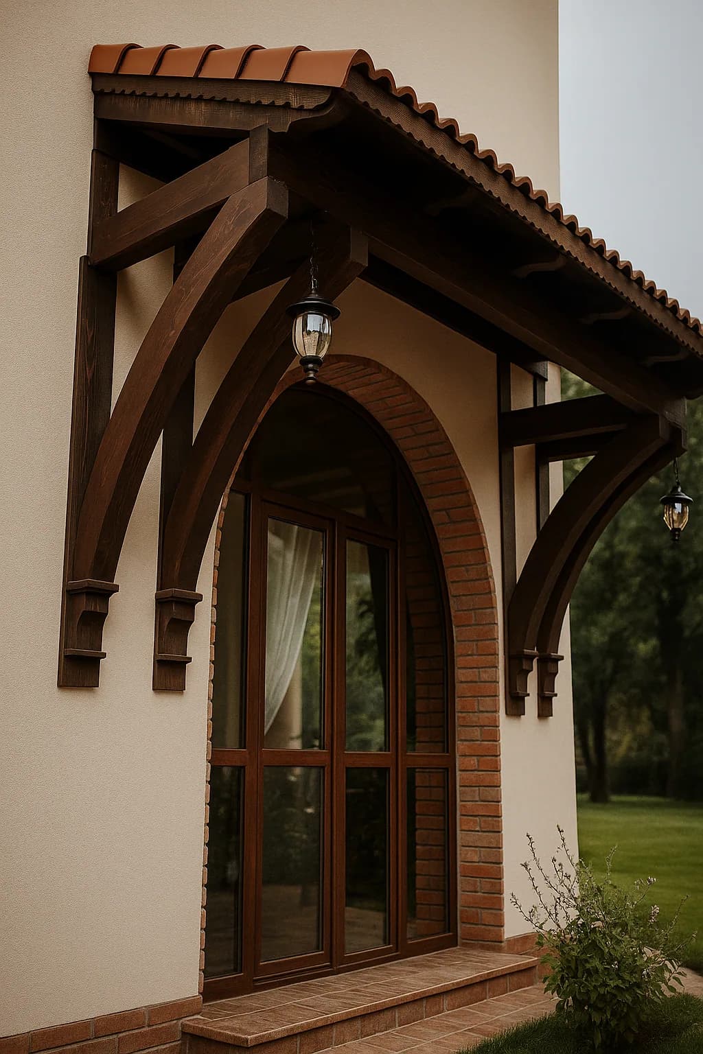 Intrare cu Element Rustice - piesa realizata in atelier Artizan Lemn